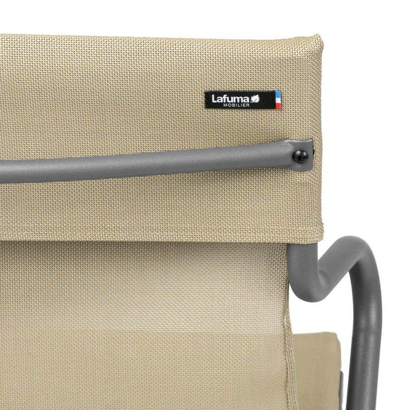 Profi venkovní židle s područkami HORIZON 12 ks černý rám BatylineDUO šedá Storm