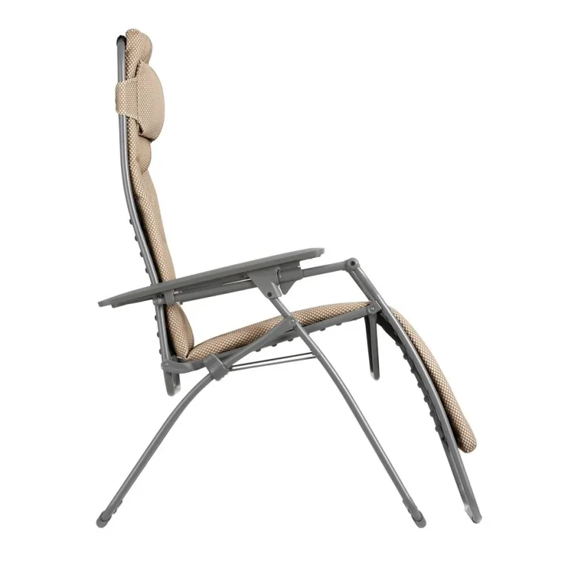 Zvýhodněná sada: 2× Relaxační křeslo Lafuma FUTURA XL BeComfort hnědá Moka + 2× držák nápojů ZDARMA