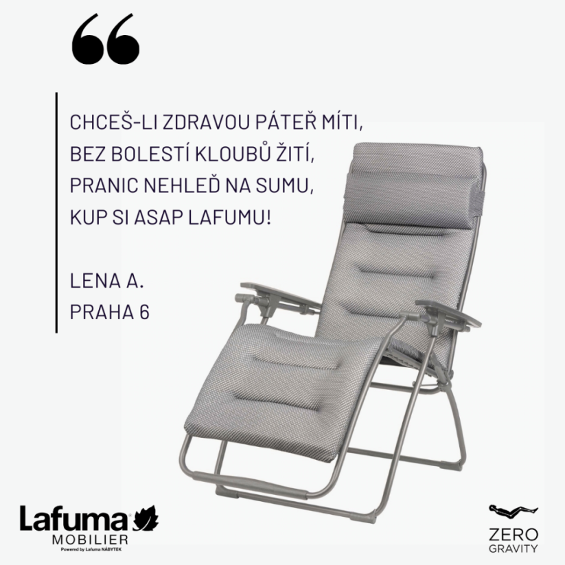 Relaxační křeslo Lafuma FUTURA BeComfort Blue Encre