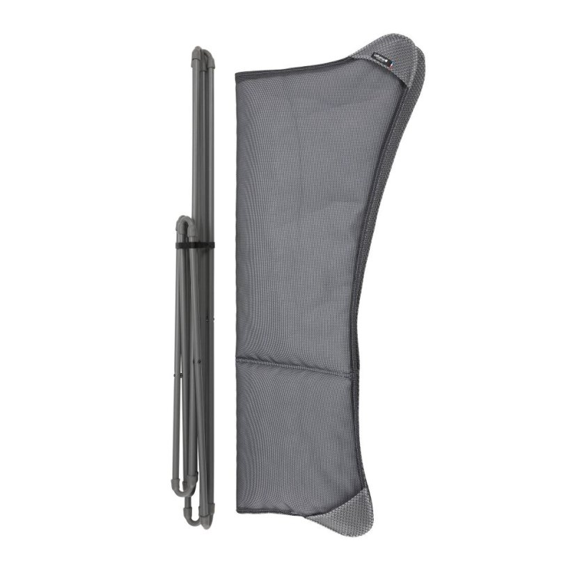 Motýlí křeslo POP UP XL BeComfort šedá Silver