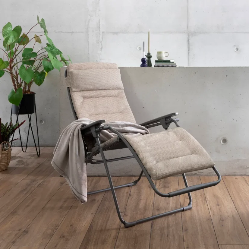 Relaxační křeslo Lafuma FUTURA BeComfort hnědá Moka – ZERO GRAVITY, nosnost 140 kg