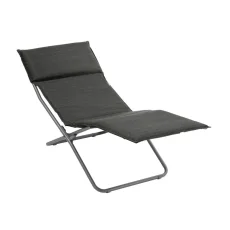 Skládací lehátko BAYANNE chaise lounge Hedona šedá ONYX