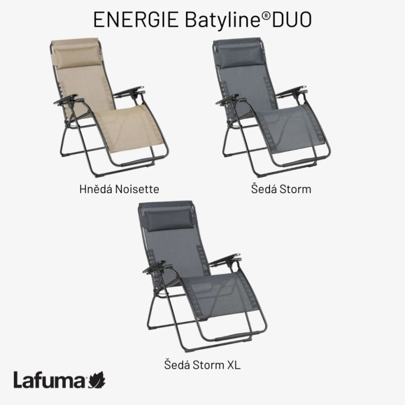 Profi relaxační křeslo ENERGIE XL šedá Storm