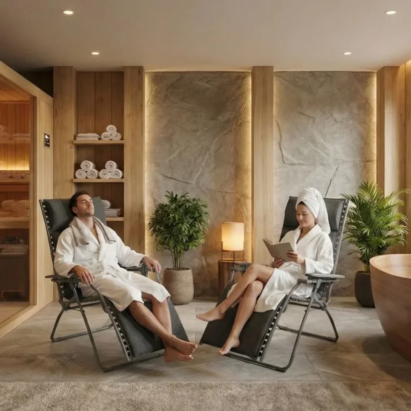 Relaxační křeslo Lafuma BAYANNE Hedona šedá Onyx