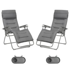 Zvýhodněná sada: 2x FUTURA BeComfort vel. standard šedá Silver + 2× držák nápojů ZDARMA