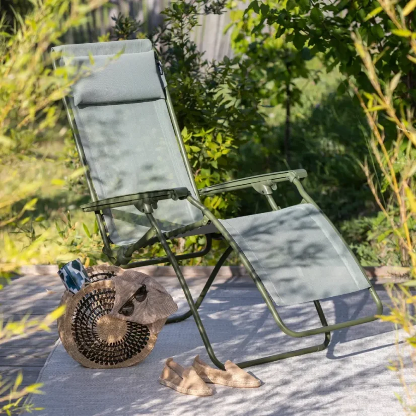 Relaxační křeslo Lafuma R Clip Colorblock zelená Moss