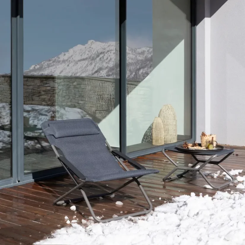 Polohovací lehátko Lafuma TRANSABED BeComfort šedá Dark Grey