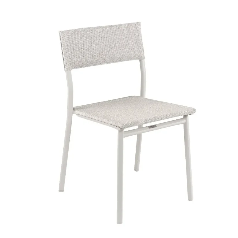Venkovní jídelní židle Lafuma ORON - Barva potahu: Šedá Galet, Potah: BatylineDUO, Barva rámu: Šedá Titan, Typ židle: Bez područek