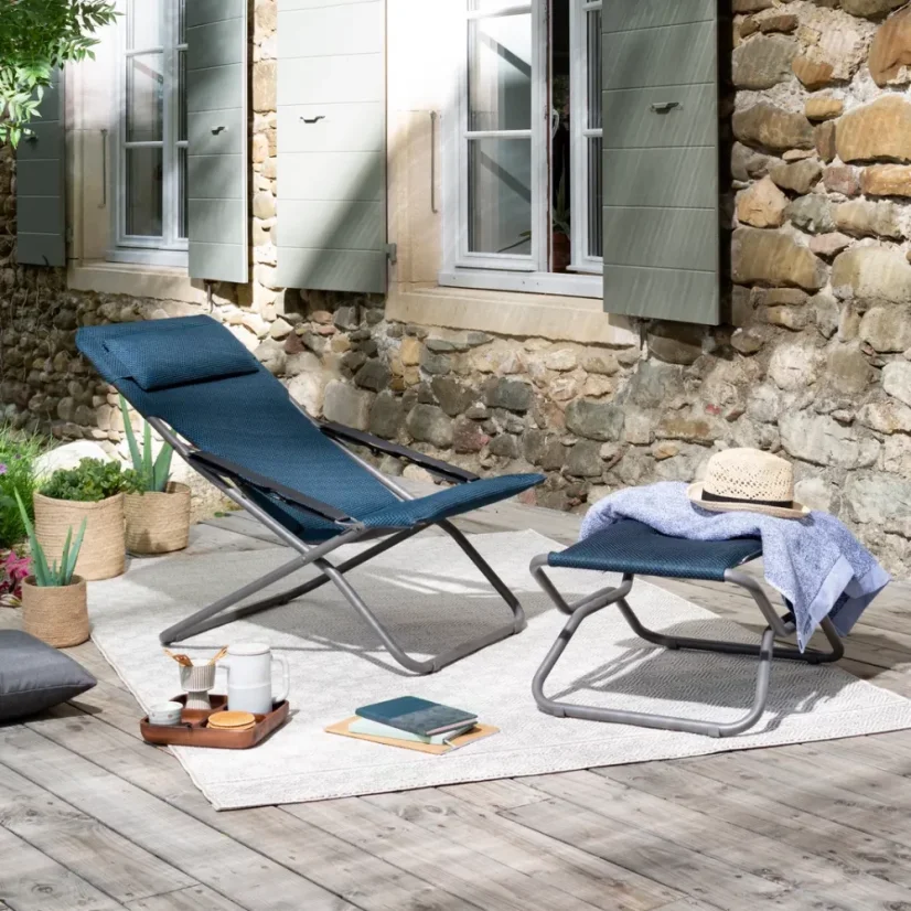 Podnožka Lafuma NEXT BeComfort modrá Bleu Encre