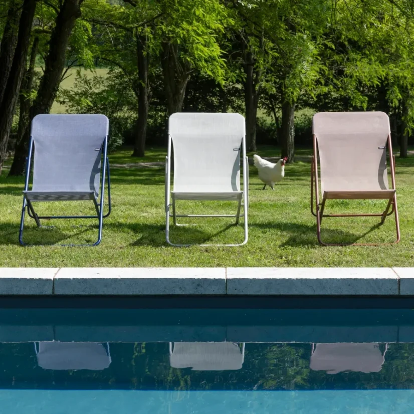 Polohovací lehátko MAXITRANSAT ColorBlock BatylineISO modrá Indigo