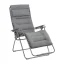 Zvýhodněná sada: 2× Relaxační křeslo Lafuma FUTURA XL BeComfort šedá Silver + 2× držák nápojů ZDARMA