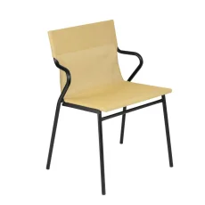 Profi venkovní židle s područkami Lafuma HORIZON černý rám BatylineDUO žlutá Safran. Profi venkovní židle s područkami Lafuma HORIZON černý rám BatylineDUO žlutá Safran.