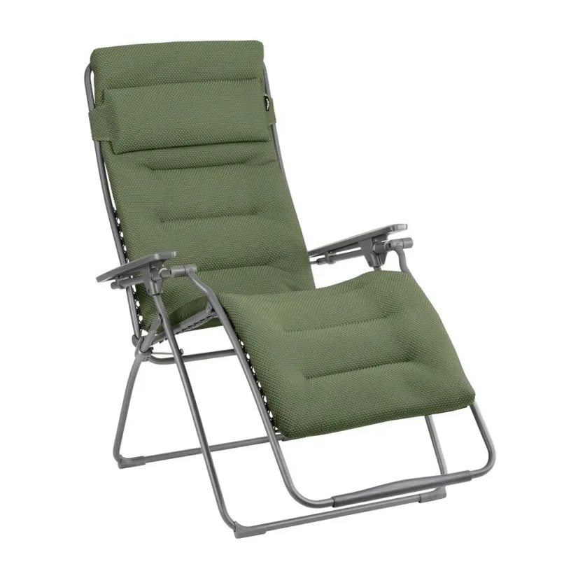 Relaxační křeslo Lafuma FUTURA XL BeComfort zelená Olive – ZERO GRAVITY, nosnost 150 kg