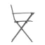 Venkovní jídelní židle Lafuma ANYTIME - Barva potahu: Modrá Mistral, Potah: BatylineDUO, Barva rámu: Šedá Titan, Typ židle: Bez područek