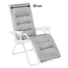 Náhradní potah relaxační křeslo Lafuma EVOLUTION BeComfort® šedá Silver