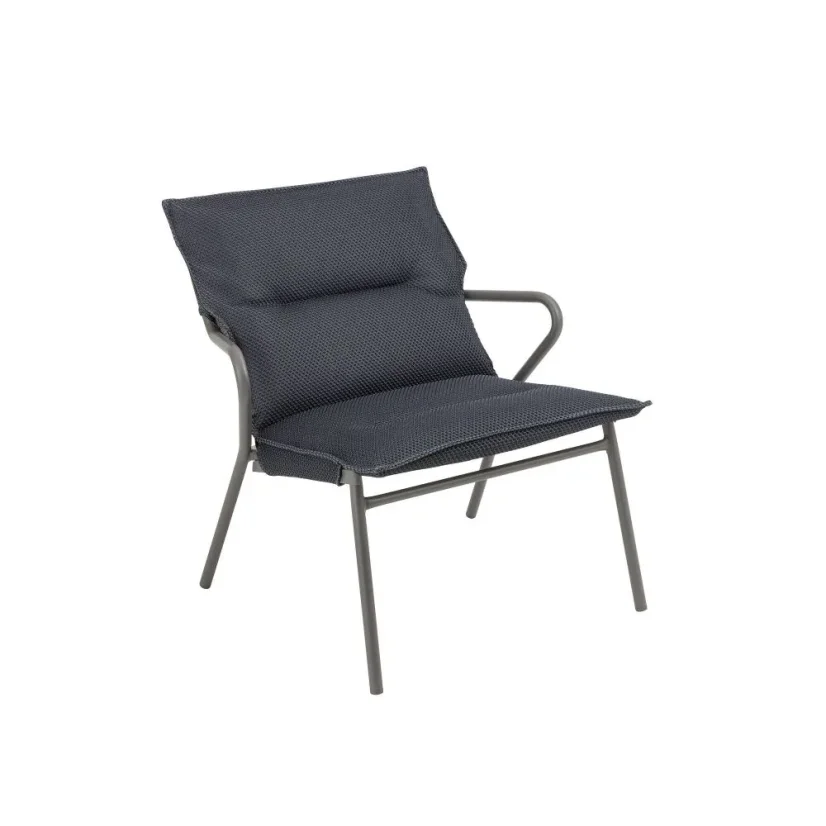 Nízké lounge křeslo VENCE BeComfort šedá Dark Grey
