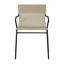 Profi venkovní židle Lafuma HORIZON - Barva potahu: Hnědá Noisette N, Potah: BatylineDUO, Barva rámu: Černá Noir, Typ židle: S područkami, Výška židle: Standard