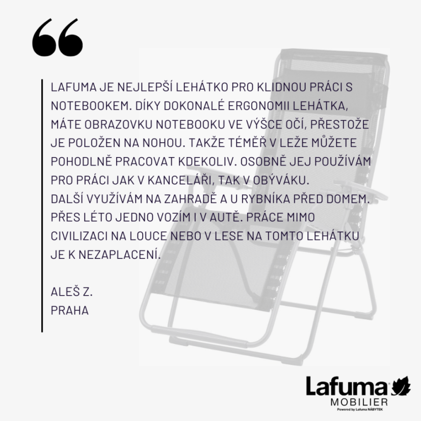 Relaxační křeslo Lafuma FUTURA XL BatylineDUO modrozelená Mistral