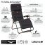 Relaxační křeslo Lafuma FUTURA AirComfort  - infografika s hlavními vlastnostmi produktu.