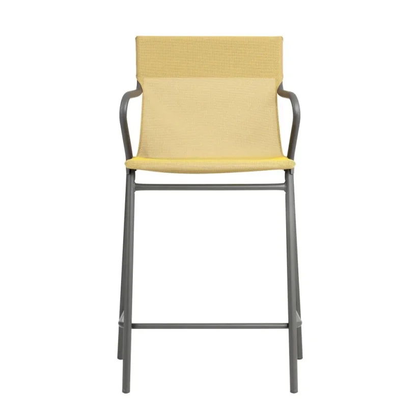 Profi venkovní židle Lafuma HORIZON - Barva potahu: Hnědá Noisette T, Potah: BatylineDUO, Barva rámu: Šedá Titan, Typ židle: S područkami, Výška židle: Standard