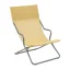 Profi lehátko Lounger HORIZON - Barva potahu: Žlutá Safran T, Barva rámu: Šedá Titan
