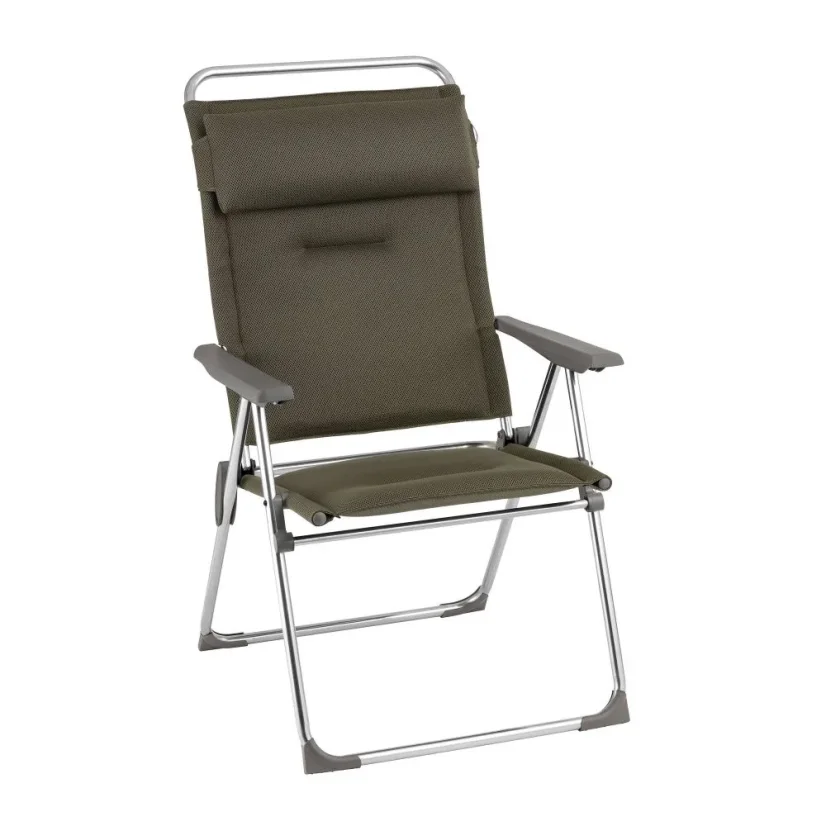 Kempingové křeslo Lafuma ALU CHAM XL AirComfort hnědá Taupe.