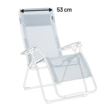 Náhradní potah relaxační křeslo Lafuma RSX/FUTURA XL Batyline®ISO modrá Ciel.