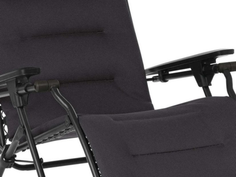 Relaxační křeslo Lafuma FUTURA AirComfort černá Acier detail.