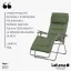 Relaxační křeslo Lafuma FUTURA XL BeComfort zelená Olive – ZERO GRAVITY, nosnost 150 kg