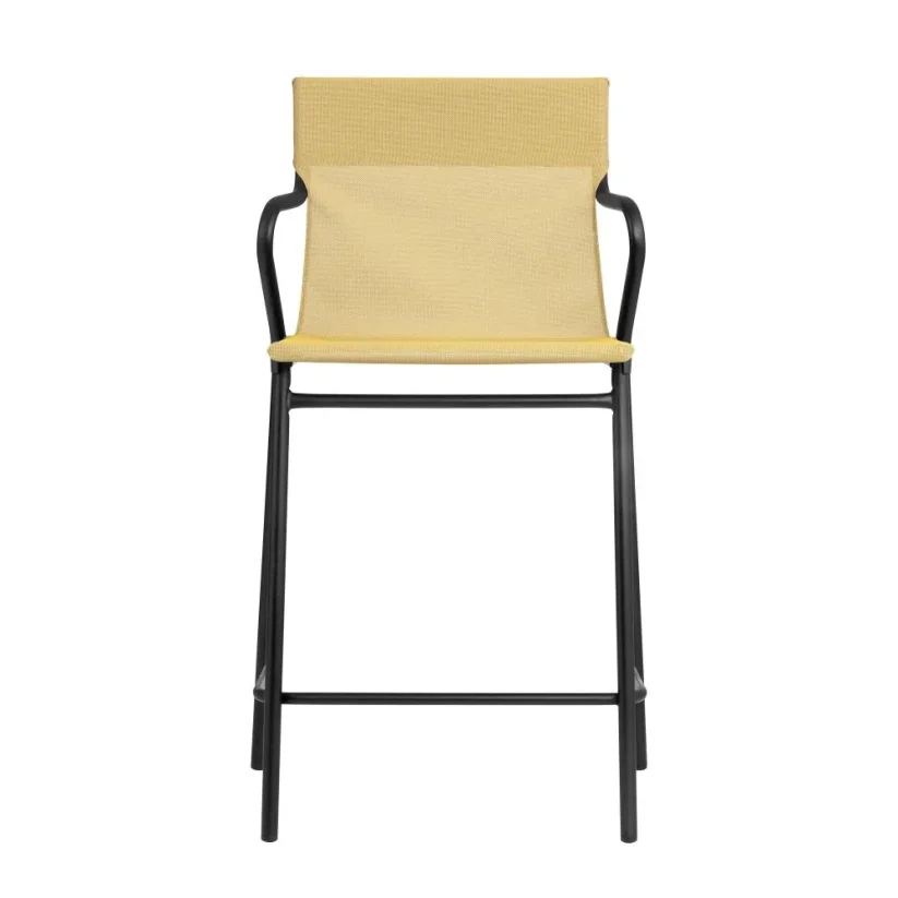 Profi venkovní židle Lafuma HORIZON - Barva potahu: Šedá Storm T, Potah: BatylineDUO, Barva rámu: Šedá Titan, Typ židle: S područkami, Výška židle: Vysoká