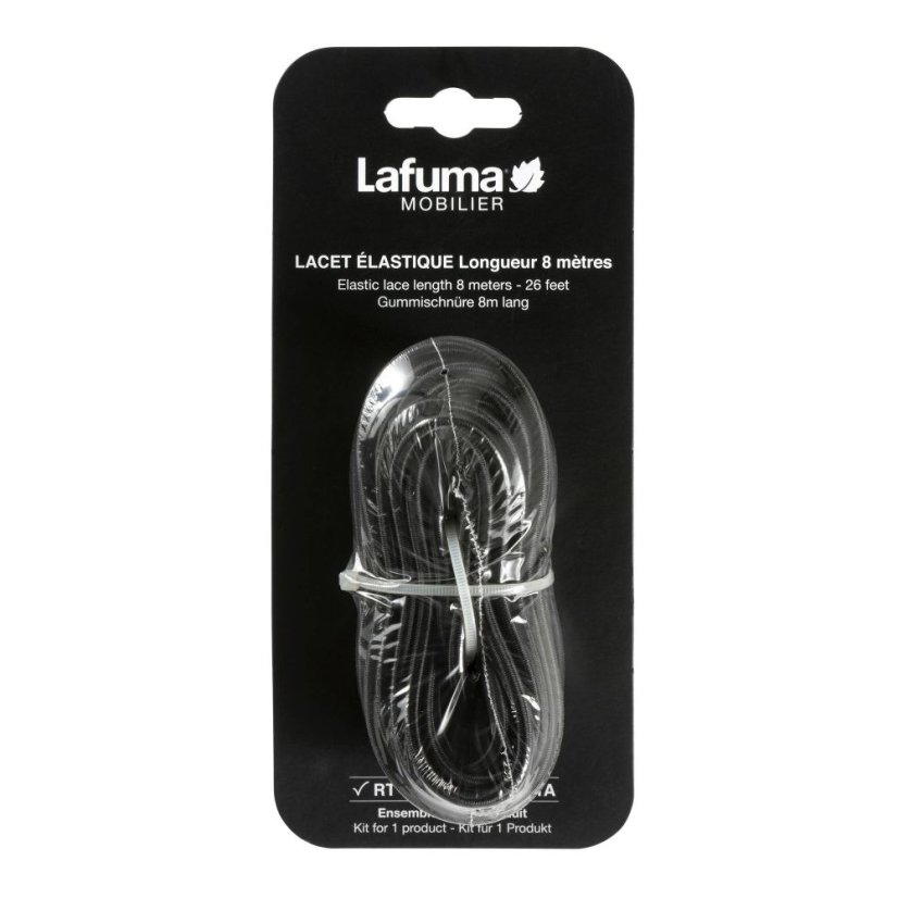 Náhradní elastická lanka 8m pro relaxační křesla a lehátko Lafuma černá