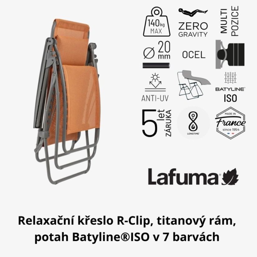 Relaxační křeslo Lafuma R Clip béžová Seigle II