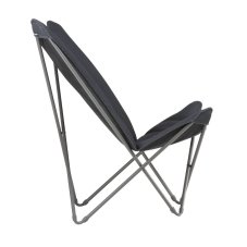 Motýlí křeslo POP UP XL BeComfort šedá Dark Grey