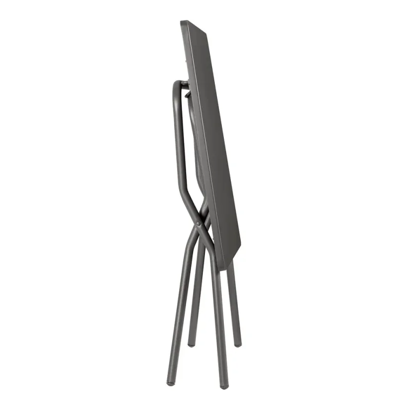 Sada BALCONY II – skládací stůl 64×70 cm + 2 ultra kompaktní židle | ColorBlock šedá Terre