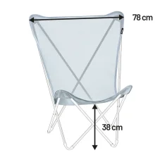 Náhradní potah designové motýlí skládací křeslo Lafuma MAXI POP UP modrá Ciel.