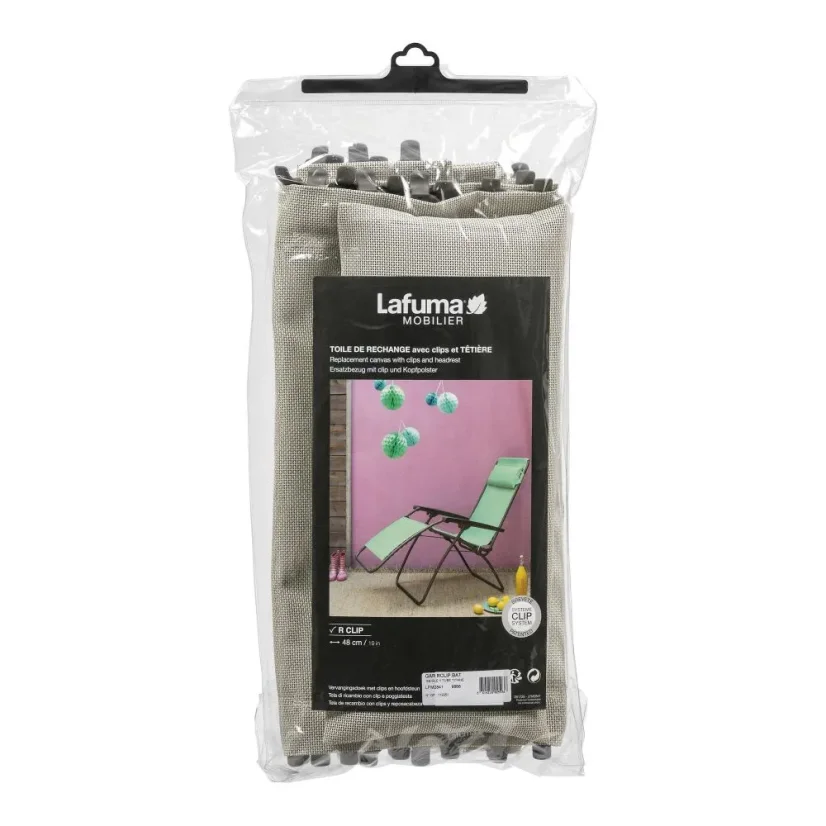 Náhradní potah relaxační křeslo Lafuma MOBILIER R Clip Batyline®ISO béžová Seigle II.