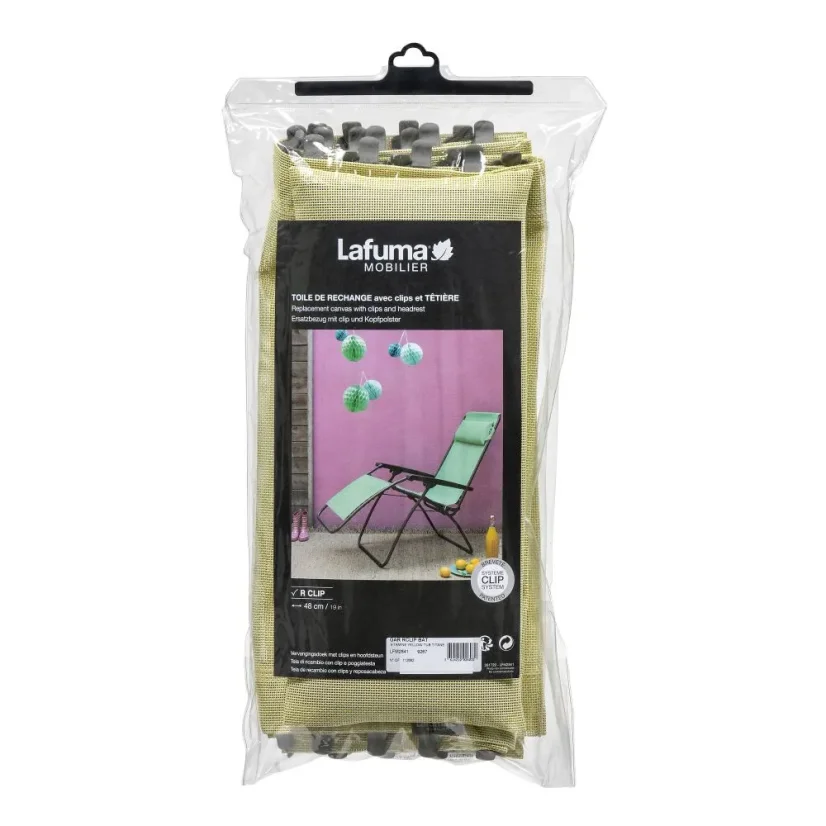 Náhradní potah relaxační křeslo Lafuma MOBILIER R Clip Batyline®ISO žlutá Etamine.