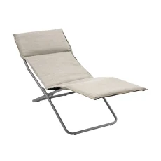 Skládací lehátko BAYANNE chaise lounge Hedona béžová Latté
