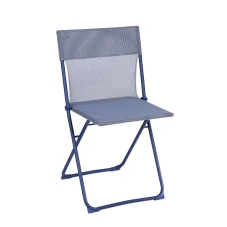 Venkovní skládací jídelní židle 2 ks BALCONY II modrá Indigo