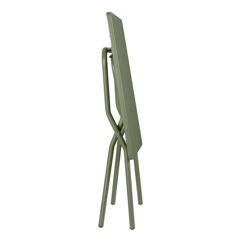 Sada BALCONY II – skládací stůl 64×70 cm + 2 ultra kompaktní židle | ColorBlock zelená Moss