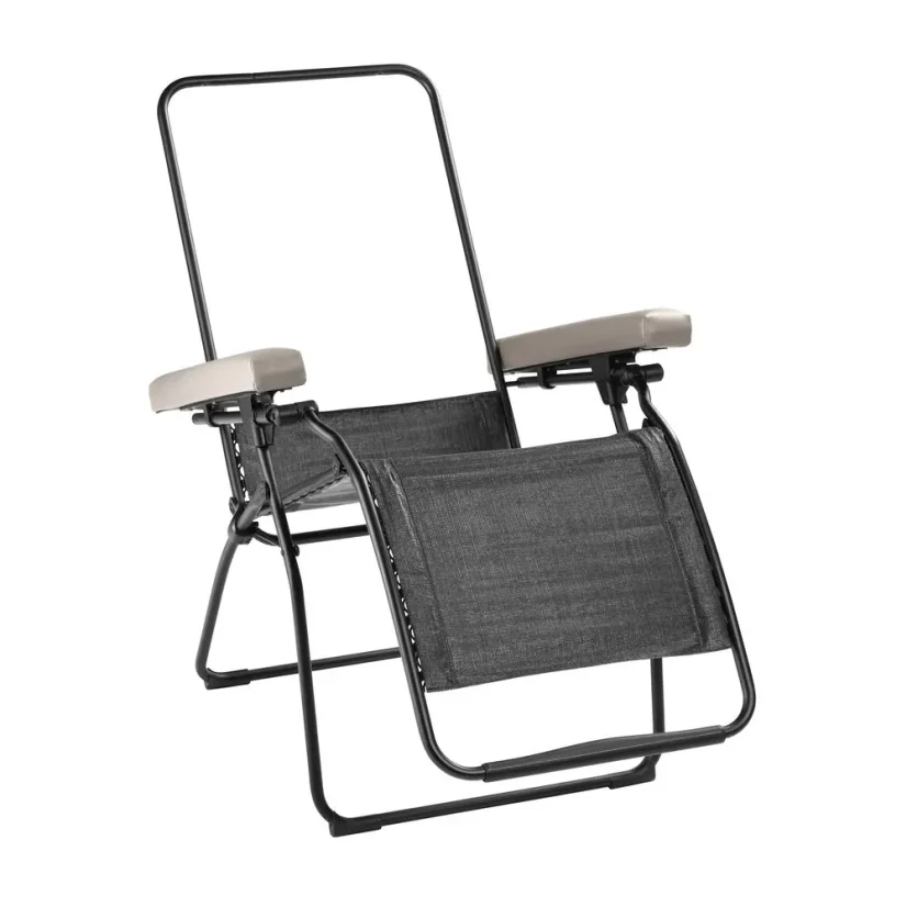 Stolička Lafuma OXYGÈNE bez poťahu – praktická konštrukcia s vymeniteľným čalúnením.