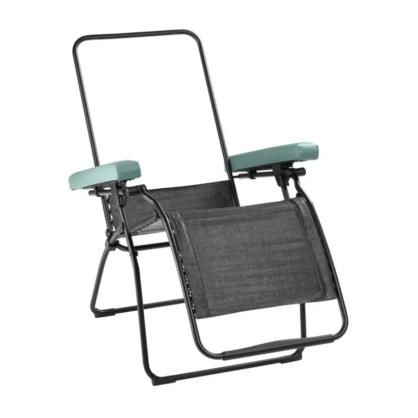 Stolička Lafuma OXYGÈNE bez poťahu – praktická konštrukcia s vymeniteľným čalúnením.