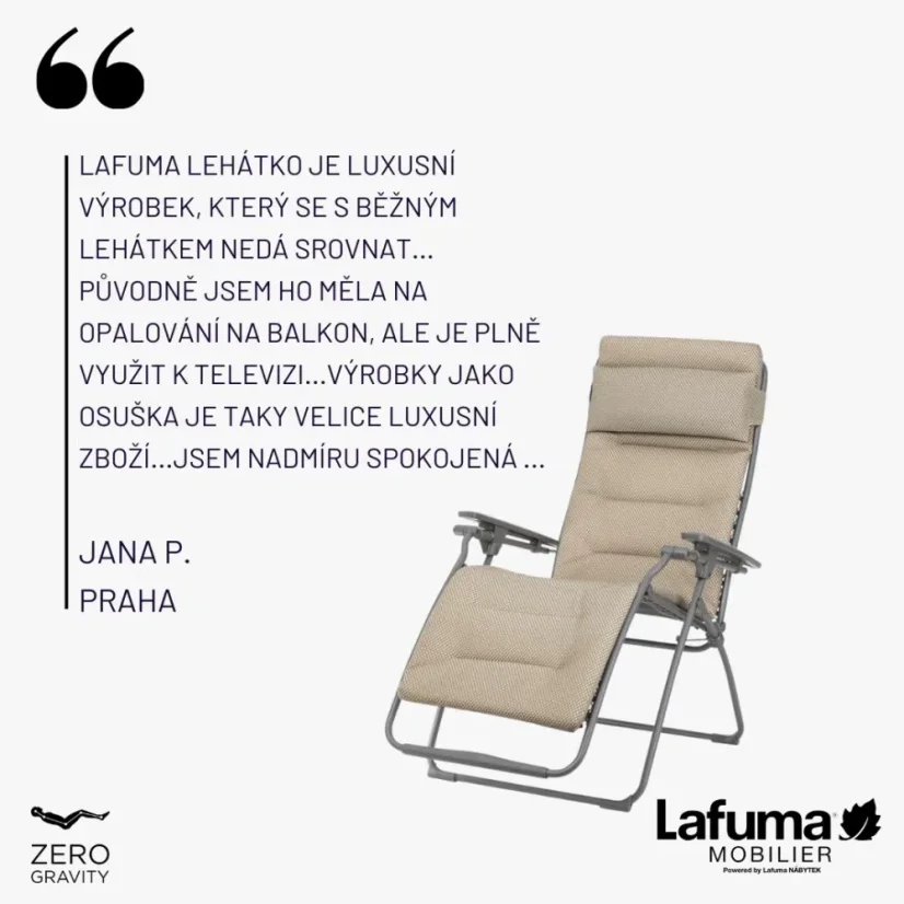 Relaxační křeslo Lafuma FUTURA BeComfort hnědá Moka