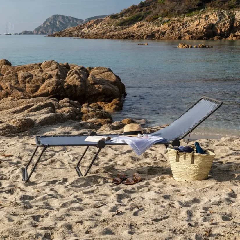 Skládací lehátko SIESTA L BatylineISO modrá Ocean II
