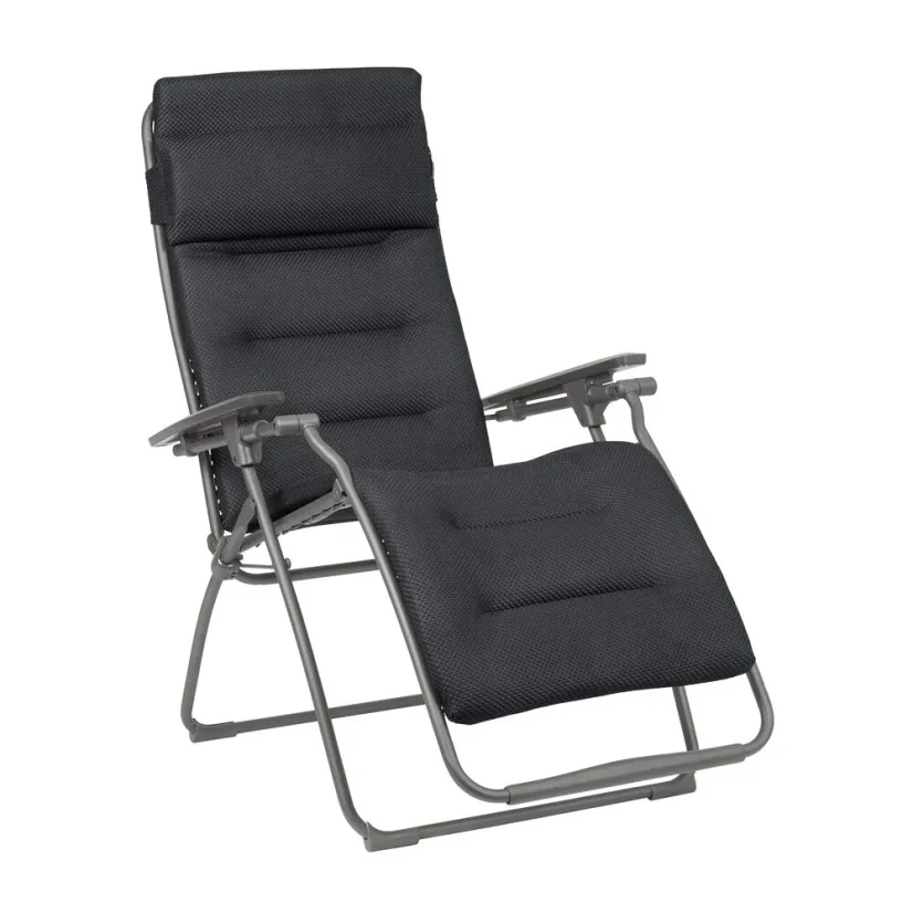 Relaxační křeslo Lafuma FUTURA BeComfort šedá Dark Grey s polstrováním ZERO GRAVITY.