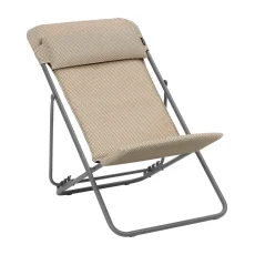 Polohovací lehátko Lafuma MAXITRANSAT+ BeComfort hnědá Moka