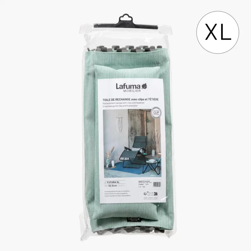 Náhradní potah relaxační křeslo Lafuma RSX/FUTURA - Velikost: XL, Barva potahu: Modrá Bleu Encre, Potah: BeComfort