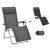 Sada relaxační křeslo Lafuma EVOLUTION Batyline®DUO šedá Obsidian a potah BeComfort® šedá Dark Grey