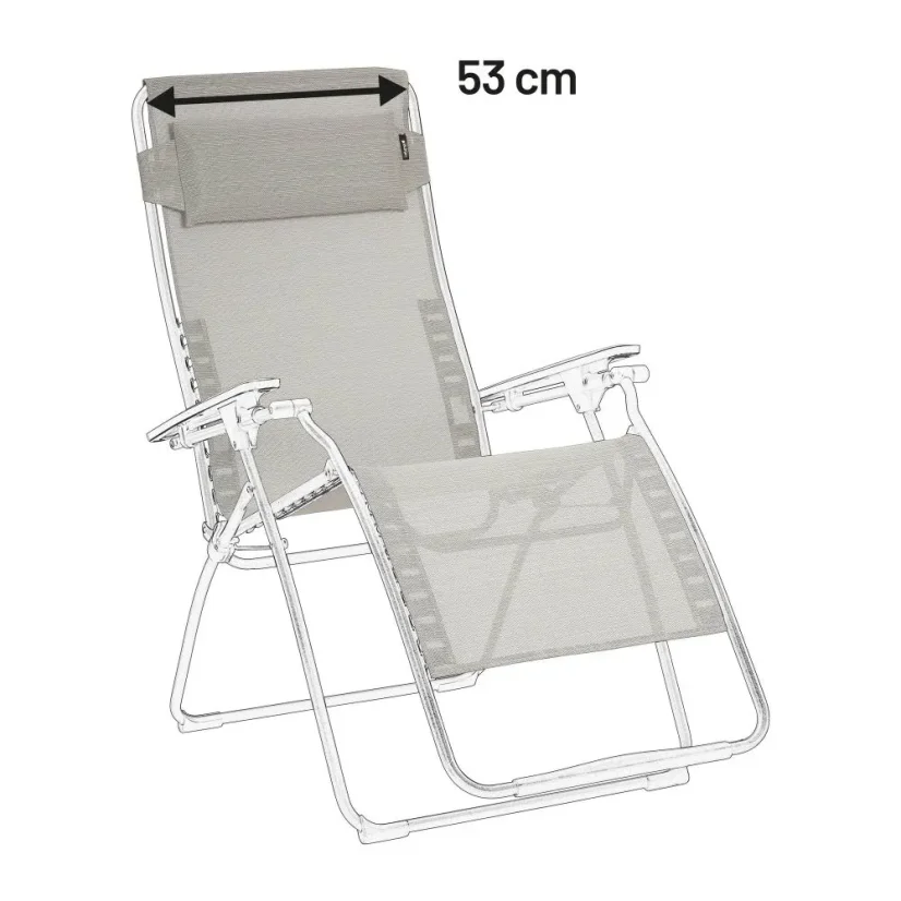 Náhradní potah relaxační křeslo Lafuma RSX/FUTURA XL Batyline®DUO šedá Galet.