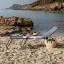 Skládací lehátko SIESTA L BatylineISO modrá Ocean II
